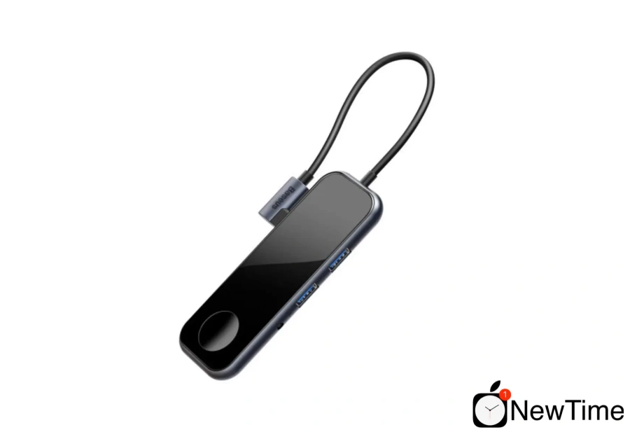 Baseus USB-Hub Superlative Multifunctional HUB (Type-C to 2xUSB3.0 + HDMI + Audio + PD + iWatch) Gray (CAHUB-AZ0G)